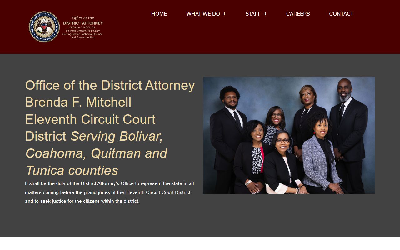 Tunica County criminal court records Eleventh Circuit District Attorney site