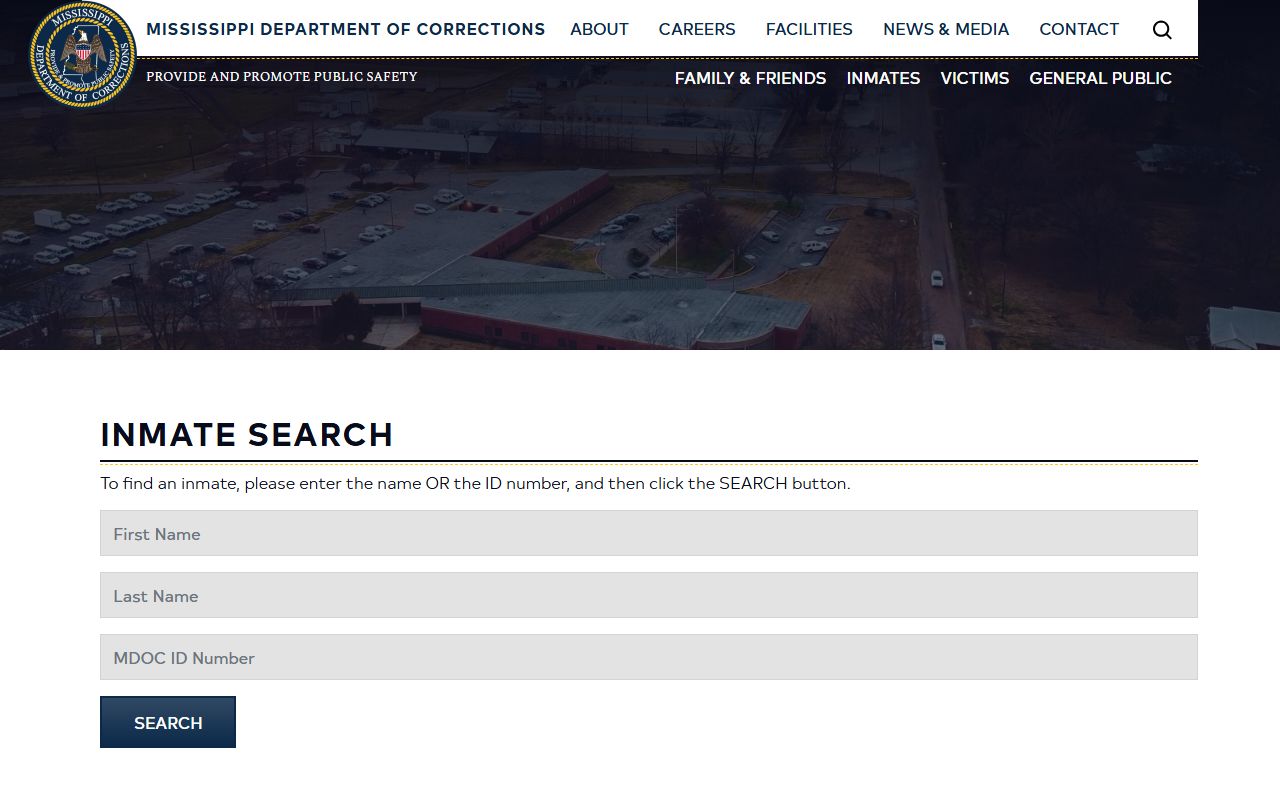 Tunica County inmate records MDOC statewide inmate search page